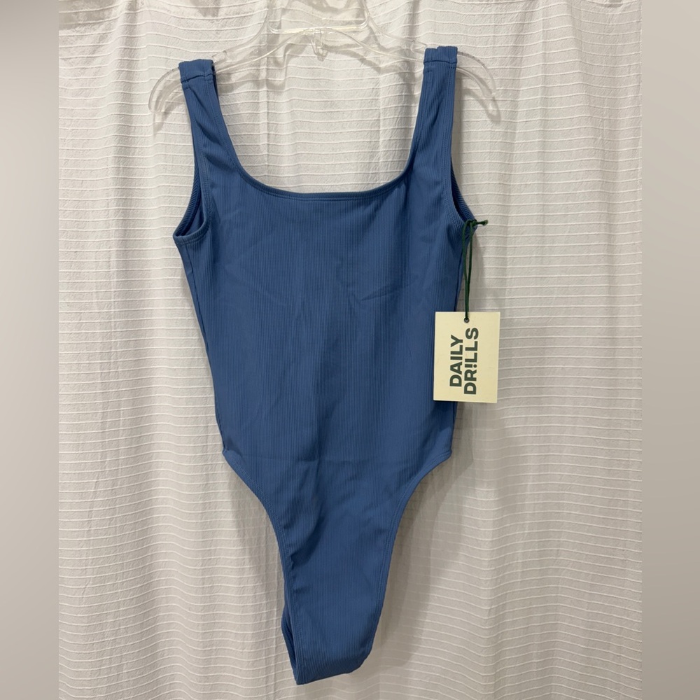 Daily Drills Wavy One Piece - Blue - M